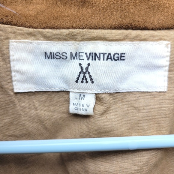 Miss Me Fringe Suede Vest Western Boho Southwestern Rodeo Cowgirl Festival M - Picture 4 of 9